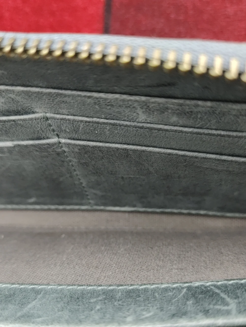 Frye Melissa Sage Green Leather Wallet